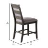 Wooden High Chairs with Upholstered Seat and Backrest