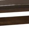 Wooden Console Table with One Open Shelf, Brown