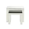 Accent Table with Mirrored Top and Faux Crystal Accent