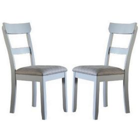 Side Chair with Fabric Seat and Open Back
