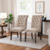 Side Chair with Button Tufted Backrest