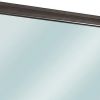 Mirror with Wooden Frame and Molded Detail, Dark Gray