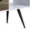 Coffee Table with Melamine Paper Veneer Top and 1 Drawer, White