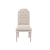 Side Chair with Tapered Legs and Button Tufted Back