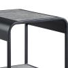 Ish 21 Inch Modern End Table with Open Shelves