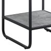 Ish 21 Inch Modern End Table with Open Shelves