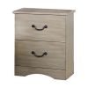 Bran 27 Inch Modern 2 Drawer Nightstand