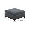 37 Inch Modern Square Ottoman with Foam Seating