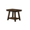 24 Inch Classic Square End Table, Flared Legs