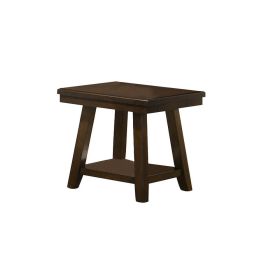 24 Inch Classic Square End Table, Flared Legs