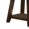 24 Inch Classic Square End Table, Flared Legs