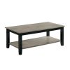 47 Inch Modern Rectangular Coffee Table