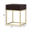Bran 24 Inch Modern Side End Table