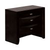 Simo Nightstand, Spacious Top, Metal Knobs, 3 Drawers