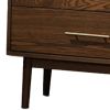 Roma Nightstand, 2 Drawers, Nickel Bar Handles
