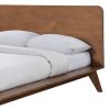 Stacy Queen Size Platform Bed, Panel Headboard