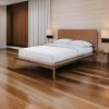 Stacy Queen Size Platform Bed, Panel Headboard