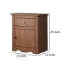 Stav Nightstand, 1 Drawer and Door, 25 Inch, Plank Style