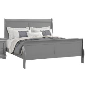 Ryla Queen Size Bed, Sleigh Panel Headboard