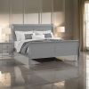 Ryla Queen Size Bed, Sleigh Panel Headboard