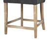 Cly Counter Stool Chair, Soft Dark Gray Fabric