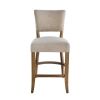 Ryna Counter Stool Chair, Light Gray Fabric
