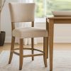 Ryna Counter Stool Chair, Light Gray Fabric