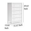 Kally Tall Dresser Chest, 5 Drawers