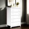 Kally Tall Dresser Chest, 5 Drawers