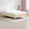 Abis Full Platform Bed, Natural Brown Wood, Low Profile Tapered Legs