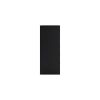 Finny Tall Dresser Chest, 5 Drawer, Matte Black, Silver Metal, 46 Inch