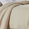 Xumi 2 Piece Twin Size Quilt Set, Beige Channel
