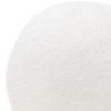 Round Accent Pillow, Ivory Faux Shearling