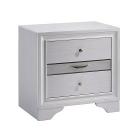 Contemporary Solid Wood Night Stand With Jewelry Drawers
