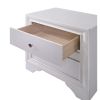 Contemporary Solid Wood Night Stand With Jewelry Drawers