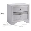 Contemporary Solid Wood Night Stand With Jewelry Drawers