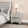 Contemporary Solid Wood Night Stand With Jewelry Drawers