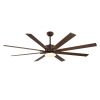 VEVOR 72 In Ceiling Fan with Light, 6-Speed Remote Control, Dimmable 3-Color Temperature