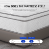 Full Size Mattress, 12 Inch Hybrid Mattress in a Box with Gel Memory Foam