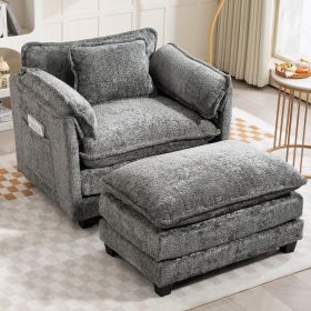 55.32*39.76" Oversized Sofa Indoor, Portable ottoman