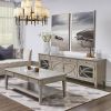 Dauphin 71" TV Stand Storage Display Console Table, Grey Cashmere Wood