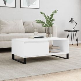 Coffee Table White Engineered wood