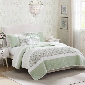 Elegant Floral Design 6 Piece Comforter Set