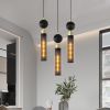 Modern Black Wrought Iron Pendant Light (for Kitchen Island)