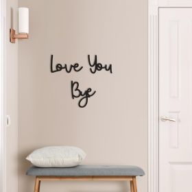 Love You Bye Wood Sign Home Decor Boho Decor Wall Decor Express Love and Warm for Your Family Lovers Wall Art Gift Hallway Entryway Door Valentine Dec