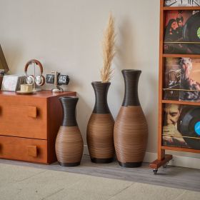 Set of 3 designer floor vases