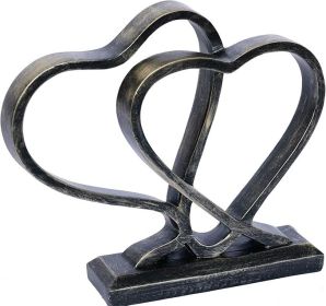 Heart Sculpture for Living Room Decor Heart Decoration Gift for Her and Him Love Wedding Anniversary Couples Gift Modern Heart Statue for Home Coffee