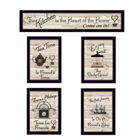Trendy Decor 4U "Kitchen Friendship Collection II" Framed Wall Art