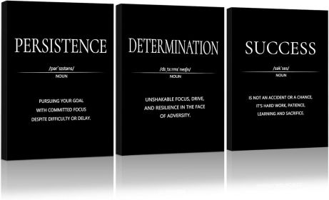 Motivational Wall Decor, Inspirational Office Decor for Men