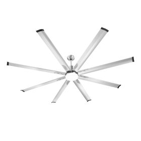 VEVOR 84 In Ceiling Fan with Light, 6-Speed Remote Control, Dimmable 3-Color Temperature